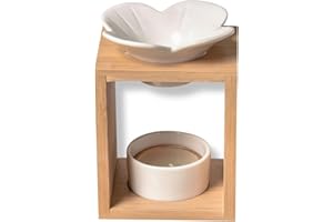 ZEN ARÔME Zen'Aroma – Quema Perfume Naturéa Plumeria – Quemador de aceites Esenciales, Fondants Perfumados, Cuadrado de Cera Perfumados – Difusión por Calor Suave – Aromaterapia – Objeto Decorativo y