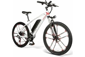 SAMEBIKE MY-SM26 Electric Mountain Bike Commuter Bicycle 26 inch 21 Speed Magnesium Alloy Wheel for Adults