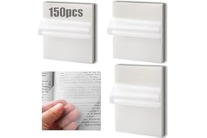 WILLINGOOD 150 fogli adesivi trasparenti, impermeabili, autoadesivi, per appunti riscrivibili, ottimo materiale da ufficio per studenti e dipendenti (100 pezzi, 7,5 x 7,5 cm, 50 pezzi, 9,5 x 7 cm)