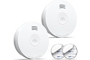 Putogesafe Smoke Detector, 10 Year Fire Alarm with Built-in 10 Year Lithium Battery, Fire Alarm EN 14604 Certified, Fire Safety for Home, 525, Pack of 2