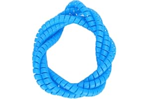 BIITFUU Protector de cable espiral de 70,9 pulgadas, tubo antimordeduras para mascotas, para proteger los cables de conejos, gatos, perros, mascotas (azul)