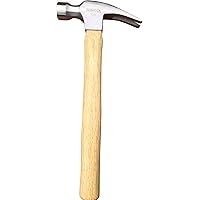 Barbarossa Gerader Klauenhammer mit glatter Schlagfläche und Hickory-Holzgriff, geschmiedeter Karbonstahlkopf, robuster…