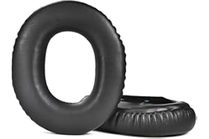 Yaowanguan Cuscinetti Auricolari di Ricambio per Panasonic RP-HTX7 RP-HTX7A RP-HTX70 RP-HTX9 RP-HTX90N RP-HTX80B Cuffie Wireless,Pelle Proteica Nera Cuscinetti Auricolari/Coppe/Coperture