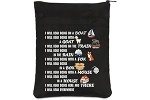 PLITI Funny Reading Book Sleeve Book Lover Gift Bookworm Gift Librarian Appreciation Gift Reader Inspirational Gift (read everywhere BSblU)