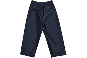 MIXLAC Boys Rain Trousers Kids Waterproof Over Pants