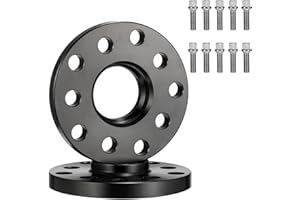 GEARMONSTER Élargisseurs de voie 5 x 100/5 x 112 mm NLB:57.1 15 mm avec 10 vis de roue M14 x 1,5 pour VW