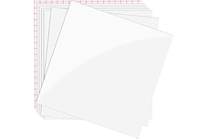 Prime Vinyl Permanent Vinyl, 7 Pack Glossy White Self Adhesive Vinyl- 6 Vinyl Sheets 12" x 12" & 1 Transfer Tape Sheets- Vinyl Sheets for Cricut, Party Decoration, Craft Cutter