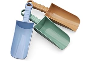 MECHANIKER Dicke 22CM Strand Schaufel Spaten Scoop Sand Spielzeug für Kind Kleinkind Erwachsene, Kunststoff Heavy Duty Garten Graben Pflanzen Schaufel Werkzeug Kit Sandbox Spielzeug Geschenk Set (Avocado)