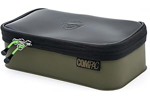 Korda Compac 140, Compact Tackle Storage, Durable EVA, Waterproof Zipped Pouches with Clear Lid for Easy Access and Versatile Use