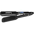 Sonashi Hair Straightener with Digital Blue LED Display, Ceramic Coating Plates, and Max Temperature up to 230°C, Versatile Straightening with PTC Heating, Hair Straightening Iron 55W SHS-2081 Black