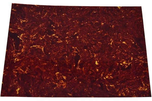 Dopro Feuille de plaque de grattage autocollante pour guitare acoustique 25x20cm Feuille de matériau de pickguard Tortue vintage
