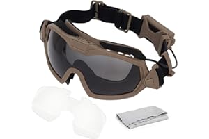 JOYASUS Fan Version Cooler Airsoft Glass Regulator Lunettes Ski Snowboard Vélo Sports