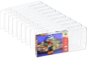 Mcbazel Lote de 10 Fundas Protectoras Transparentes para Cartuchos de Juegos Nintendo N64 Compatible con Juegos de Nintendo 64, Cartuchos Nintendo 64, para Zelda Nintendo 64