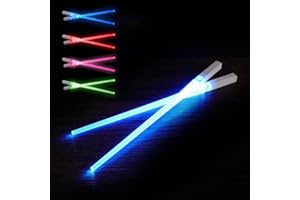 ORIGINAL CUP SithSticks® 2 Bastoncini Luminosi Blu | Bastoncini Spada Laser a LED | Posate Lavabili e Rutilizzabili per Bambini e Adulti | Cucina Cinese e Giapponese | Idea Regalo | OriginalCorner®