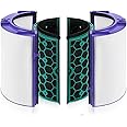 TP04 Replacement Filter for Dyson HP04 TP04 DP04 TP05 DP05 Air Purifi-er, Sealed Two Stage 360° Pure Cool Fan Combi Glass HEPA Filter and Activated Carbon Filter, Air Purifier Filter Replacement