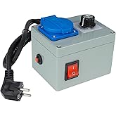 2600 Watt Electronic Power Dimmer Power Regulator Dimmer Speed Regulator Voltage Regulator for Fan Tool Ceiling Fan Angle Gri