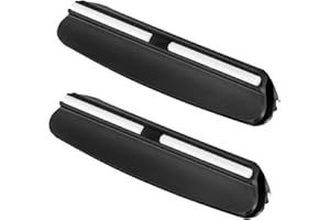 HEVEER Guía de Afilado de Cuchillos Soporte de Ángulo de Afilado Utensilios de Cocina para Afilar en Piedras de Afilar 2 Piezas Negro