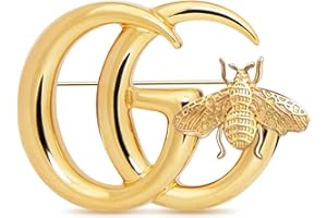 OLIWAN Perle Brosche Silber Gold Frauen Brosche Damen Gold Biene Brosche Geschenk für Frau Freundin