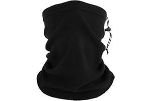 WLLHYF Zimowy ocieplacz na szyję, ocieplacze na szyję, polarowe, wiatroszczelne, zakrywające twarz, szalik na zimę, na narty, snowboard, do biegania, jazdy na rowerze