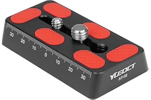 YUEOCT 80 mm Teleskopschiene, Vixen-Stil, Schwalbenschwanz-Montageplatte, mit 0,6 cm D-Ring-Kameraschraube für Teleskop-Sattelhalterung, OTA-Äquatorkopf-Stativadapter, Himmel-Astrofotografie