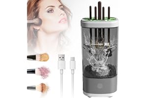 ‎COMEDYKING Make Up Pinselreiniger Trockner, Tragbarer Elektrischer Make-up-Pinselreiniger, Waschen Und Trocknen Makeup Brush Cleaner für Meisten Größen von Make-up-Pinseln (Schwarz)