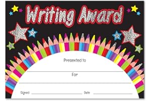 SuperStickers Lot de 20 certificats étincelants (A5).