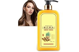 BADIMOO Ginaday Instant Ingwer Haarnachwachsen Shampoo, Ingwer Shampoo für Haarwachstum, Ingwer Haarpflege Shampoo, Anti-Haarausfall Haarshampoo (1 Stück)