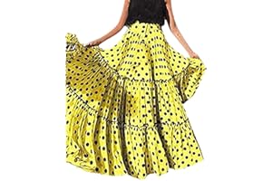 Vectry Moda Mujer Cintura Alta Lunares Falda Estampada Falda Plisada con Volantes Sueltos