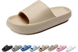 Merdoo Ciabatte Nuvola Donna Uomo Comode Ciabatte Casa Ultra Morbide Ciabatte Mare Antiscivolo Ciabatte Piscina Ciabatte Doccia Casuali Pantofole Estive Suola Spessa Slide Sandalo Unisex 36-47EU