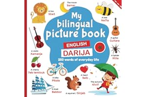 My bilingual picture book, 250 words of everyday life: learning Darija for children, words translated from English to Moroccan Arabic