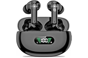 acabuma Bluetooth Kopfhörer, Kopfhörer Kabellos Bluetooth 5.3 In Ear Kopfhörer, Kabellose Kopfhörer Tiefer Bass Wireless Earbuds 60Std, Ohrhörer mit LED-Anzeige, IP7 Wasserdicht