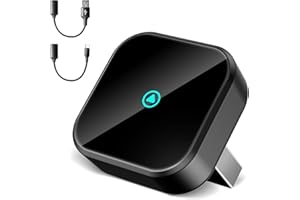 TINAZEOK T3 Mini Wireless CarPlay Adapter for iPhone, Convert Wired to Wireless Car Play, Plug & Play with Type-C/USB, Compatible with Cars from 2016, Suitable for iPhone iOS 10+