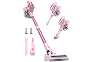 Cordless Vacuum Cleaner, 50Kpa/600W/60 Minutes Runtime with Anti-Tangle Design, Self-Standing, LED Display and 1.5L Dust Cup, Vacuum Cleaners for Home Hardwood Floor, Carpet, Pet Hair
