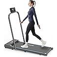 Denzoz Foldable Treadmill, 300 lb Capacity Walking Pad 2.5HP Under Desk, Portable Treadmill for Home and Office, 2 in 1 with Remote Control, LED Display