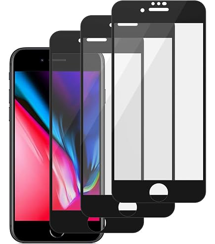 TECHGEAR [2 Pezzi] Vetro Temperato Privacy Per IPhone 8/7/6, Copertura 3D, Anti Spy, Durezza 9H - 3
