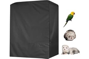 FMZRBNIH Funda Para Jaula De Pájaros – Accesorios Impermeables Para Jaula De Pájaros, Funda Protectora De Tela Oxford Lavable Para Noche | Cubierta De Diseño Superioor Con Dos Asas Para Jaulas De Pájaros,