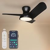 80cm Modern Goes Uzaktan Kumandalı 3 Kanatlı Uygulamalı Tavan Vantilat&ouml;r&uuml; Ve Led Lamba Işık 54W Siyah-Siyah