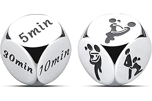 FLEURE ESME Santa Swap Gift Exchange Dice Christmas Dice Game for Adults Women Men Couple Date Night Decision Dice Decider for Husband Wife Decision Naughty Dice Gifts for Him Her Anniversary Valentines Love Dice