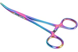 Zerodis Pinzas para Quitar el Pelo de Oreja de Acero Inoxidable para Mascotas Pinzas de Limpieza de Punta Curva Pinza de Limpieza para Mascotas Perro Gato(#1)