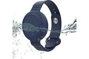 Dingfeiyu Airtag Pulsera niño Impermeable, Pulsera airtag niño, Correa protección Silicona airtag niños, localizador GPS Pulsera para airtag niño Anti-arañazos
