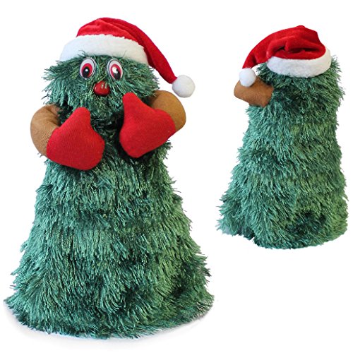 [lux.pro] Árbol de Navidad que canta y baila en movimiento - 27 cm