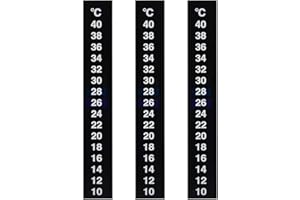 ANZONGYI 3 Pieces Temperature Meter Sticker Stick-on Thermometer Strip Fish Tank Water Temperature Sticker for Wine Beer Home Brew Aquarium Fish Tank