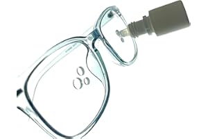 DROPPIE Aide Verseur de gouttes oculaires, Lunettes pour l'Application de Collyres/Gouttes, idéal pour les seniors et enfants, Guide gouttes pour les yeux, en Bleu