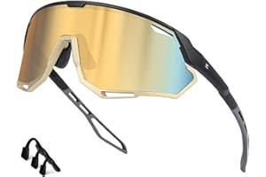 Bircenpro Cycling Sunglasses for Men Women - UV400 Protection Sports Glasses Running Sunglasses for Baseball MTB Golf Softball