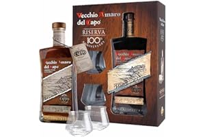 CAFFO AMARO DEL CAPO RISERVA CENTENARIO 70 CL CONFEZIONE REGALO CON BICCHIERI