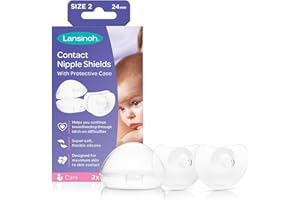 Lansinoh Contact Nipple Shields with Case (24mm Large)