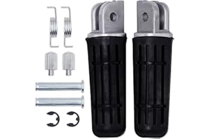 OuYi Moto Repose Pédale Pied Pédales Avant en Caoutchouc Repose-Pieds Avant Compatible Yamaha XJR400 XJ600 XJR1200 XJR1300 FJR1300 XJ6 FZ1 FZ6 FZ6R FZ400 FZ1000 YZF600 YZF1000