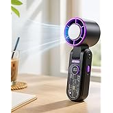 WELTHERM Mini Portable Handheld and Table Ice Fan with Ice Cool Air and Cooler, Travel |Neck| Table |Hand|200 Speed| Handheld