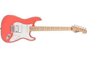 FENDER Squier Stratocaster HSS MN Tahitian Coral - E-Gitarre