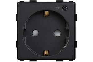BSEED EU Standard WIFI WandEnchufe 16Amp Enchufe 86mm*86mm Negro